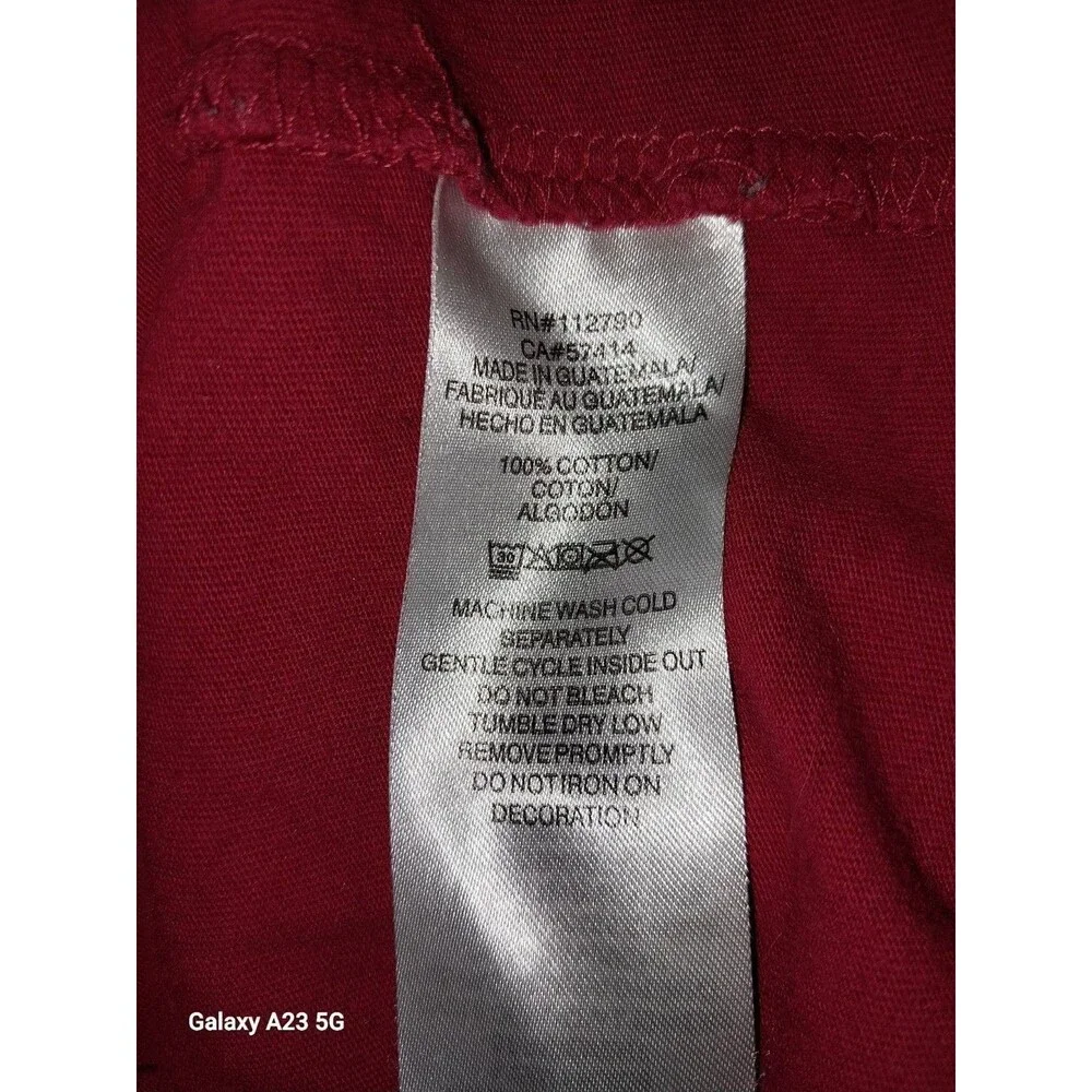 True Religion Shirt Mens Large Red 2024 Logo Double Sided Graphic Tee